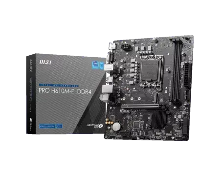 MSI PRO H610M-E DDR4 Motherboard ( 13th/12th Gen Intel Processors (LGA1700)