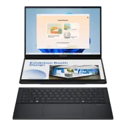 ASUS Zenbook Duo UX8406CA | Dual 14” OLED 3K 120Hz Touch Display | 15th Gen Intel Core Ultra 9 285H CPU | Intel Arc Graphics | 32GB RAM | 2TB Gen 4 SSD | Windows 11 | Stylus |Inkwell Grey | 2 Year Int'l Warranty | 1 Year Perfect Warranty