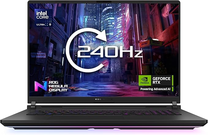 ASUS ROG Strix SCAR 18 G835LX Gaming Laptop | 18.0" WQXGA 240Hz Screen | Intel Core Ultra 9 275HX | NVIDIA GeForce RTX 5090 Laptop GPU | 64GB RAM | 2TB SSD | UK Layout Backlit Keyboard | Windows 11